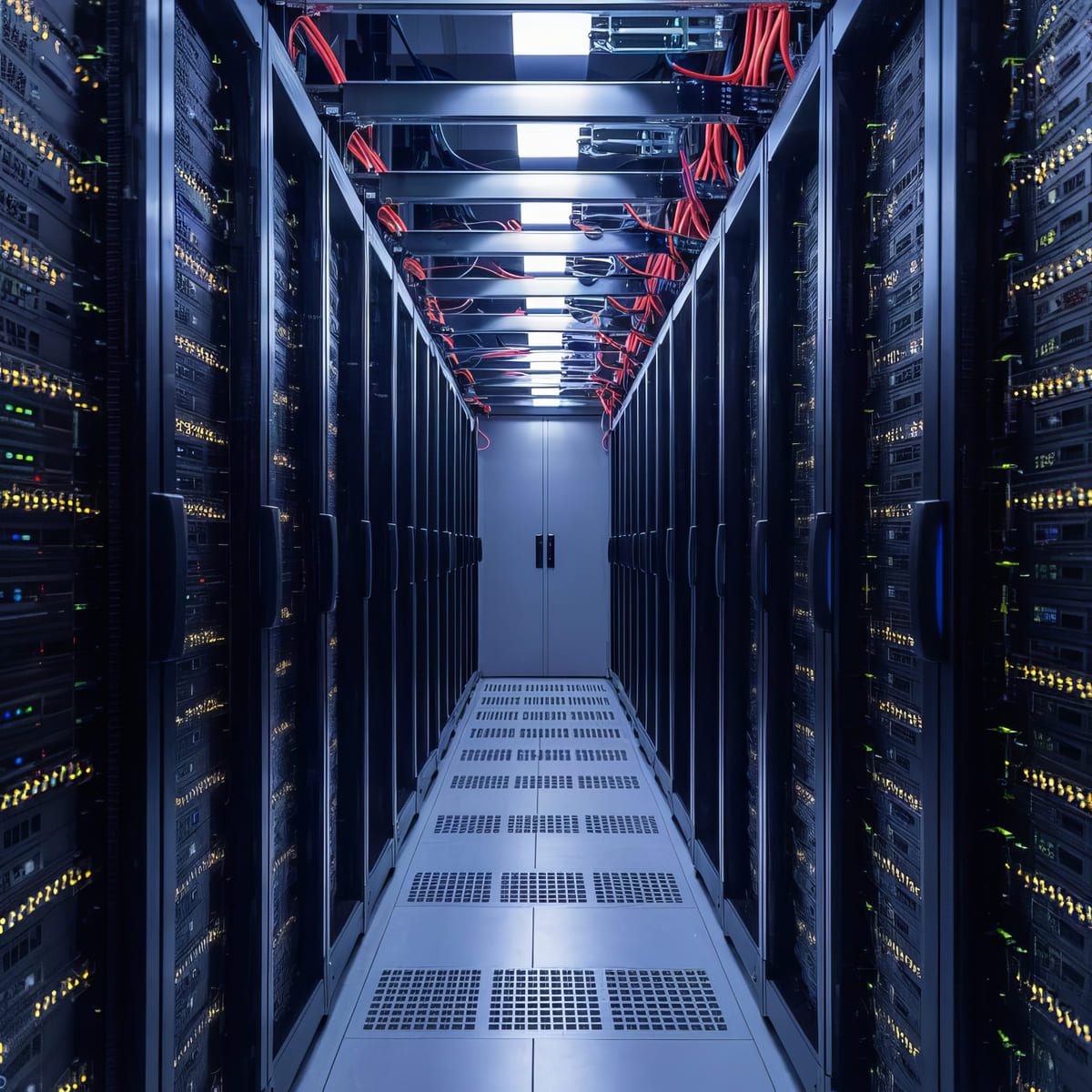 Instalação de piso elevado para Data Center